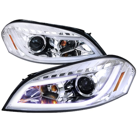 Spec-D Tuning 06-12 Chevrolet Impala Halo LED Projector Chrome 2LHP-IPA06-TM